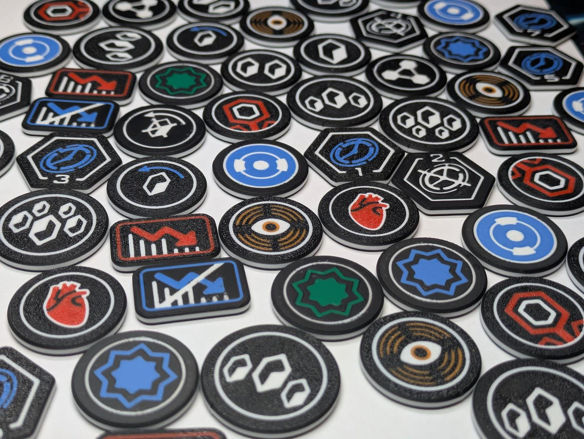 Netrunner Deluxe Token Set – Complete Kit for One or Two Players