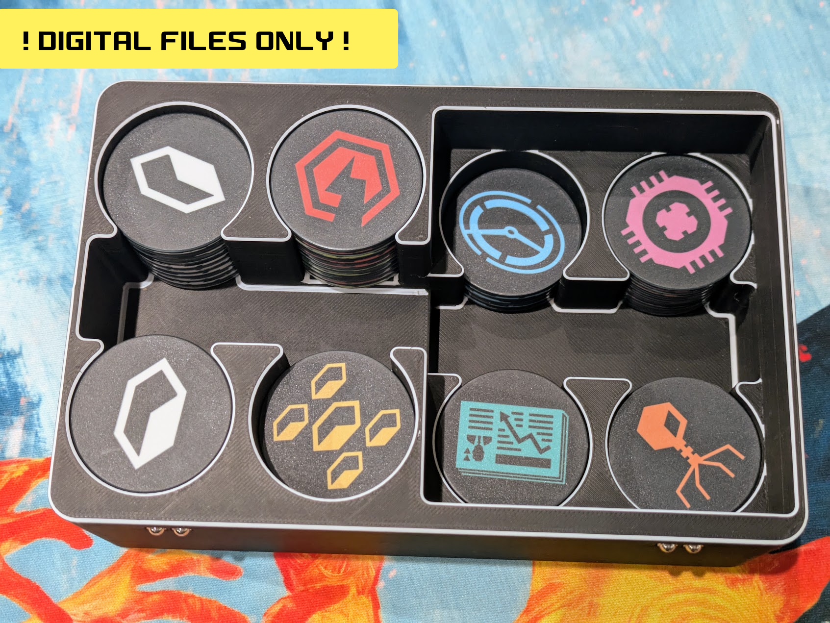 Netrunner Poker Chip Token Box - DIGITAL FILE