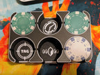 Netrunner Poker Chip Token Box - Neon Static - Backroom Deals